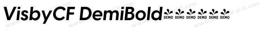 VisbyCF DemiBold字体转换